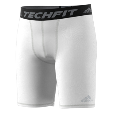 adidas Techfit Base Soccer Compression Short (White)