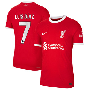 Nike Youth Liverpool Diaz #7 Soccer Jersey (Home 23/24)