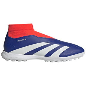 adidas  Predator  24 League Hi Laceless LL Turf (Blue/White/Red)