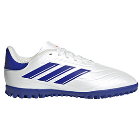 adidas Youth  Copa Pure II Club Turf Soccer Shoes  (White/Blue)