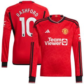 adidas Manchester United Rashford #10 LS Jersey (Home 23/24)