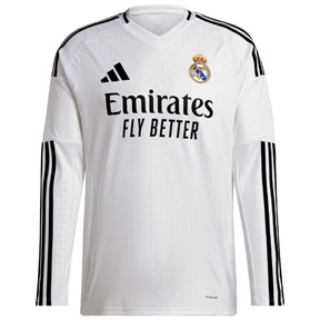 adidas  Real Madrid Long Sleeve Soccer Jersey (Home 24/25)