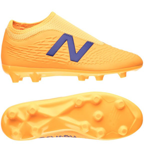 New Balance Youth Tekela V3+ Magique Wide Width FG Shoes (Orange)