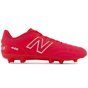 New Balance  442 v2 Team Wide Width FG Soccer Shoes (Red/White)