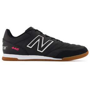 New Balance  442 v2 Team Wide Width Indoor Shoes (Black/White)