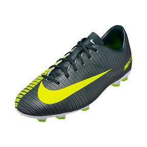 Nike Youth CR7 Ronaldo Mercurial Vapor VI FG (Seaweed/Volt)