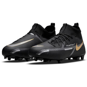 Nike Youth Phantom GT2 Academy DF FG Shoes (Black/Gold)