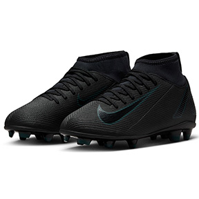 Nike Youth  Mercurial Superfly 10 Club FG Shoes (Black/Deep Jungle)