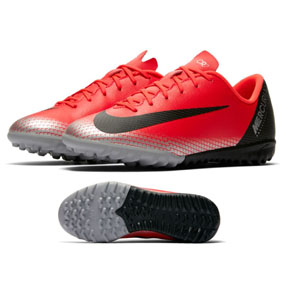 Nike Youth CR7 Ronaldo MercurialX Vapor 12 Academy Turf (Red)