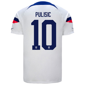 Nike USA  Pulisic #10 World Cup 2022 Soccer Jersey (Home 22/24)