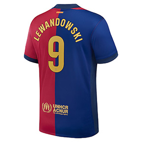 Nike Youth  Barcelona Lewandowski #9 Soccer Jersey (Home 24/25)