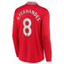 adidas Manchester United Fernandes #8 LS Jersey (Home 22/23)