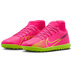 Nike Youth  Mercurial Superfly 9 Club Turf Shoes (Pink Blast/Volt)